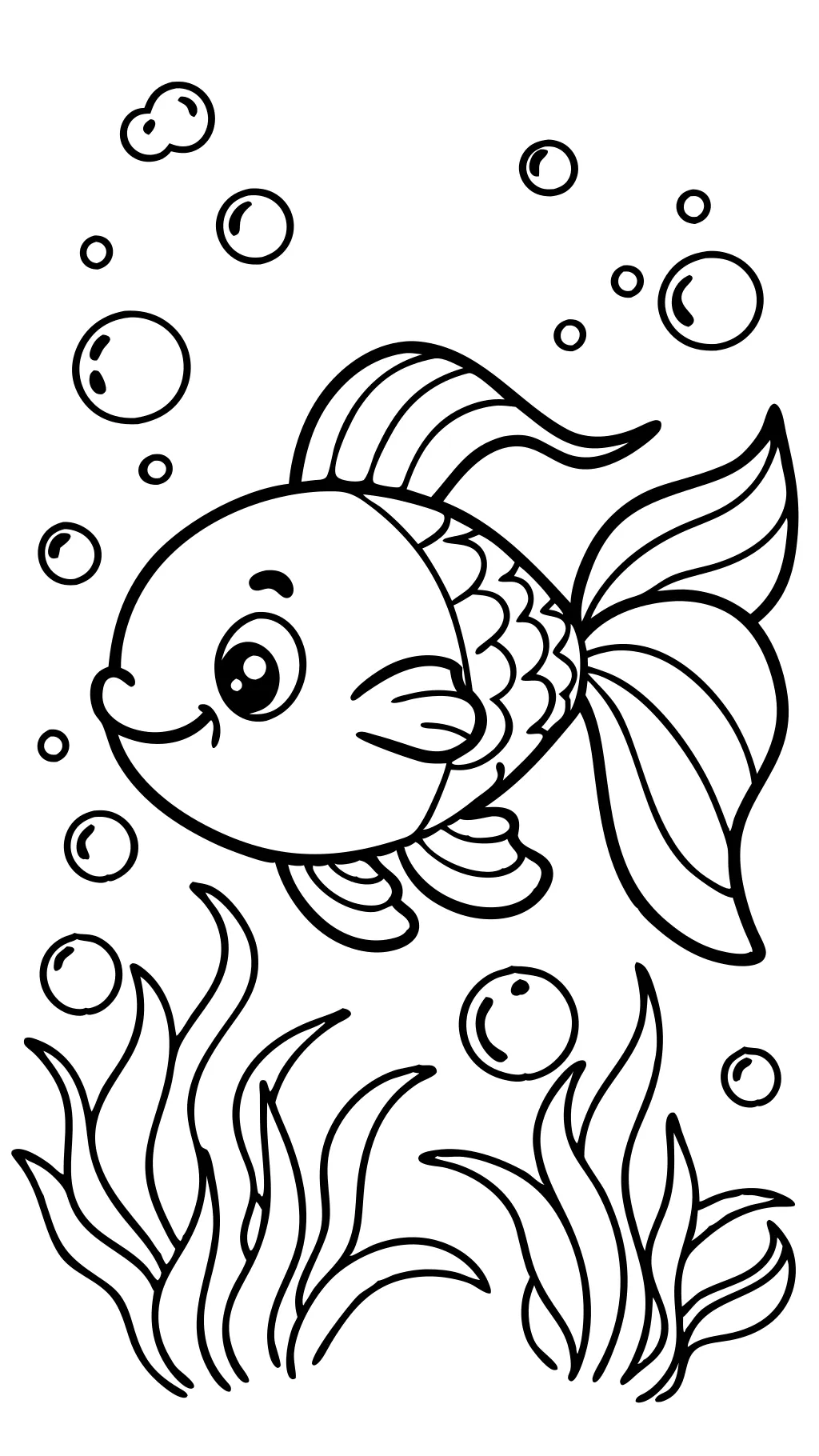 coloriages de poisson rouge